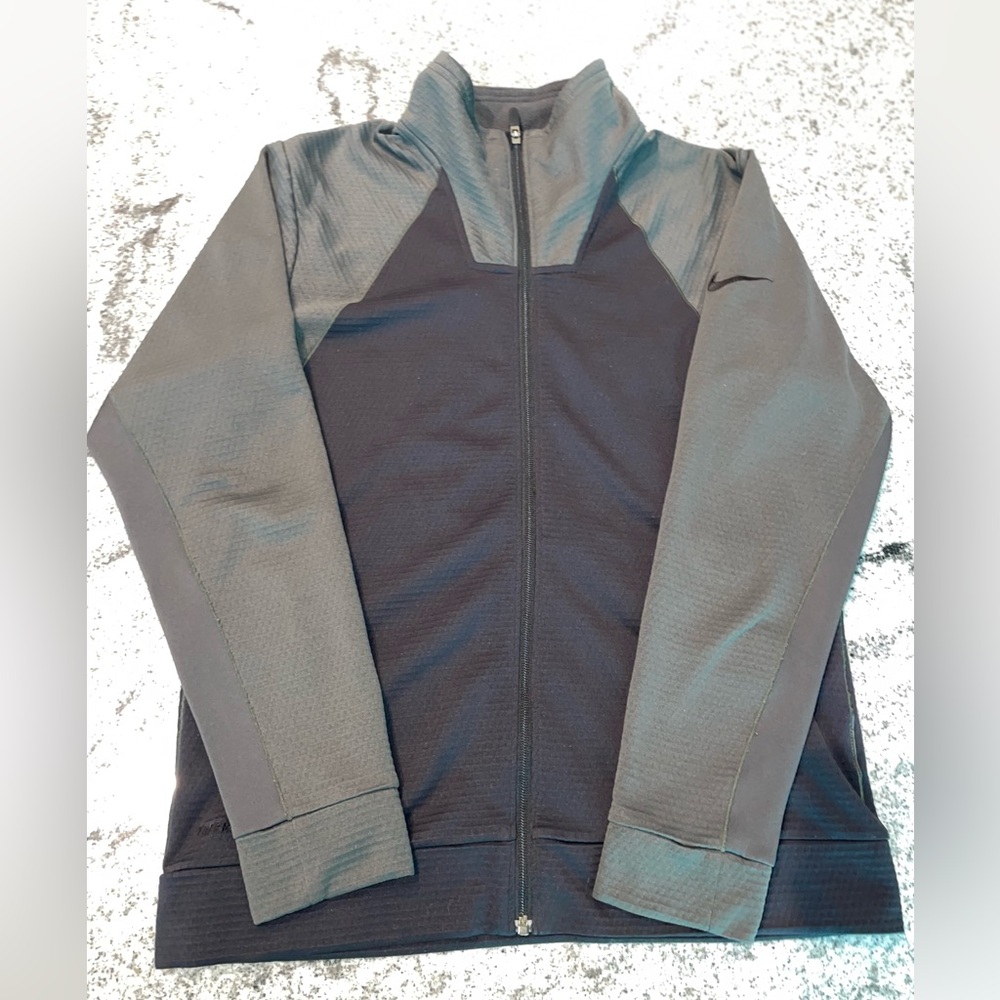 Nike | Men | Therma-Fit Jacket | Medium | Green and Black | Full Zip